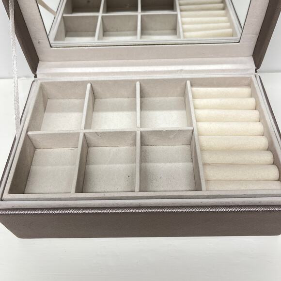 Nanette Lepore Padded Jewelry Box with Mirror - Picture 3 of 10